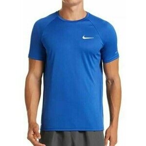 NWT NIKE MEN'S HYDROGUARD‎ Swim T-Shirt Royal Blue